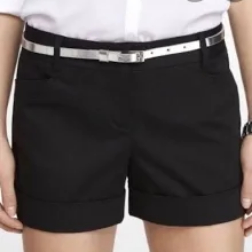 Express Editor Black Stretch Shorts sz.12
